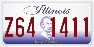 IL license plate Z641411