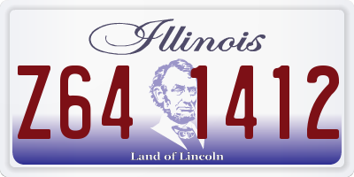 IL license plate Z641412