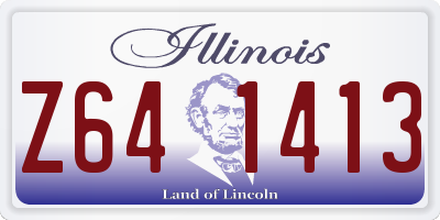 IL license plate Z641413