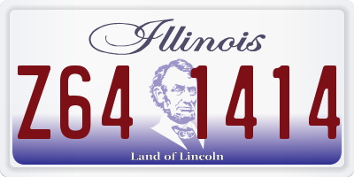 IL license plate Z641414