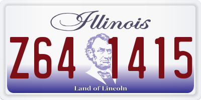 IL license plate Z641415