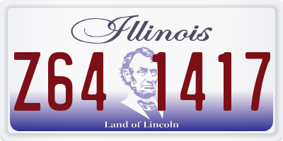 IL license plate Z641417