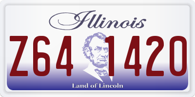 IL license plate Z641420