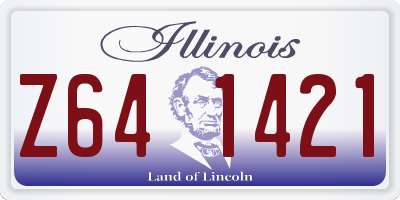 IL license plate Z641421