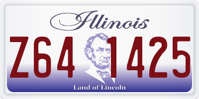 IL license plate Z641425