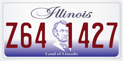 IL license plate Z641427