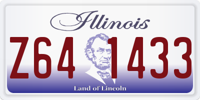 IL license plate Z641433