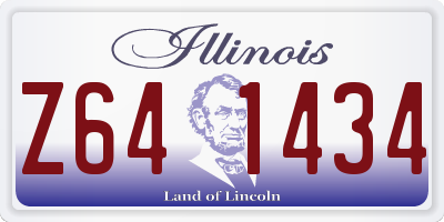 IL license plate Z641434