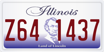 IL license plate Z641437