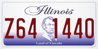 IL license plate Z641440