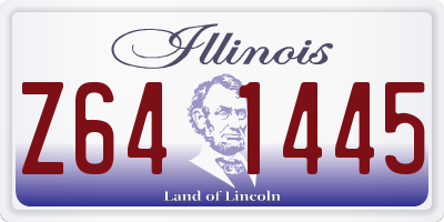 IL license plate Z641445