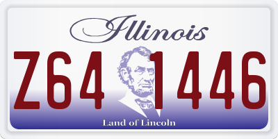 IL license plate Z641446