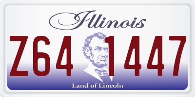 IL license plate Z641447
