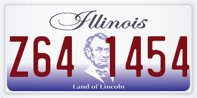IL license plate Z641454