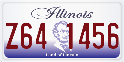 IL license plate Z641456