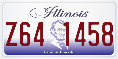 IL license plate Z641458