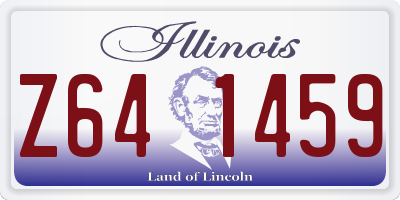 IL license plate Z641459
