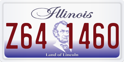 IL license plate Z641460