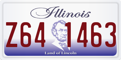 IL license plate Z641463