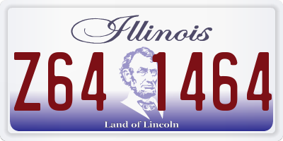 IL license plate Z641464