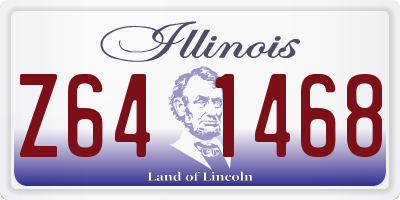 IL license plate Z641468