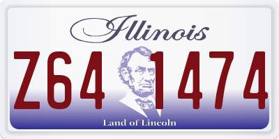 IL license plate Z641474