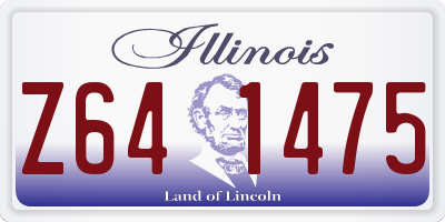 IL license plate Z641475
