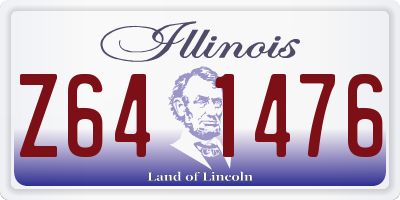 IL license plate Z641476