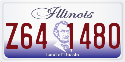 IL license plate Z641480