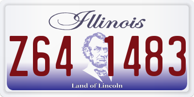IL license plate Z641483