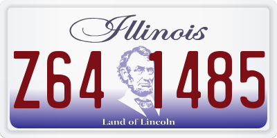 IL license plate Z641485