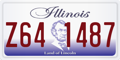 IL license plate Z641487