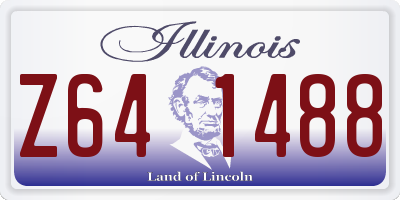 IL license plate Z641488