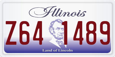 IL license plate Z641489