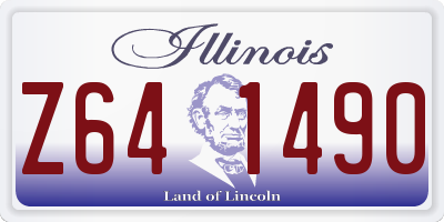 IL license plate Z641490