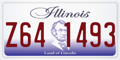 IL license plate Z641493