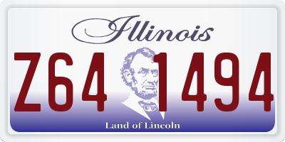 IL license plate Z641494