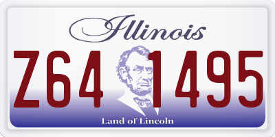 IL license plate Z641495