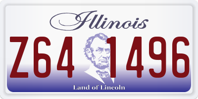 IL license plate Z641496