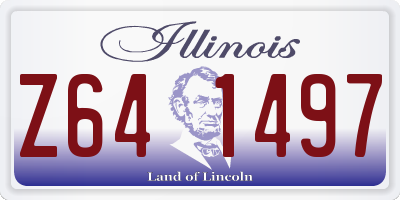 IL license plate Z641497