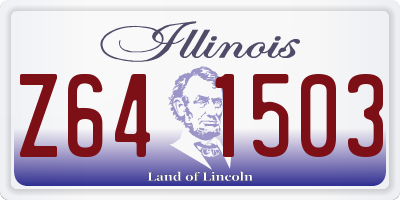 IL license plate Z641503