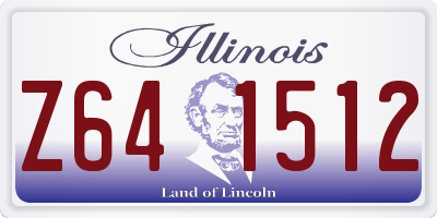 IL license plate Z641512