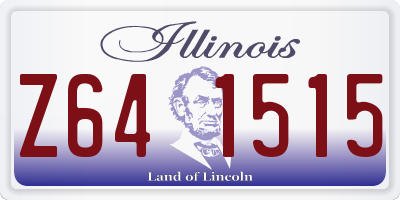 IL license plate Z641515
