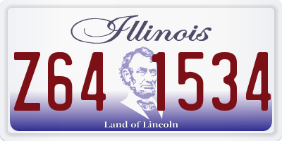 IL license plate Z641534