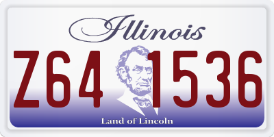IL license plate Z641536