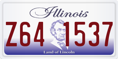 IL license plate Z641537