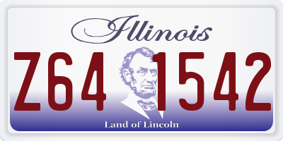 IL license plate Z641542