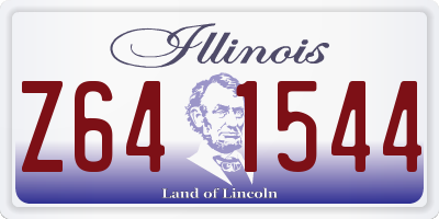 IL license plate Z641544