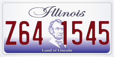 IL license plate Z641545