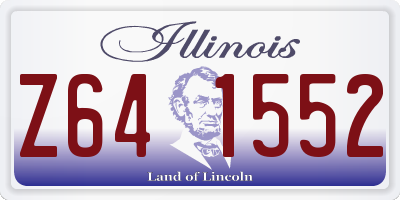 IL license plate Z641552